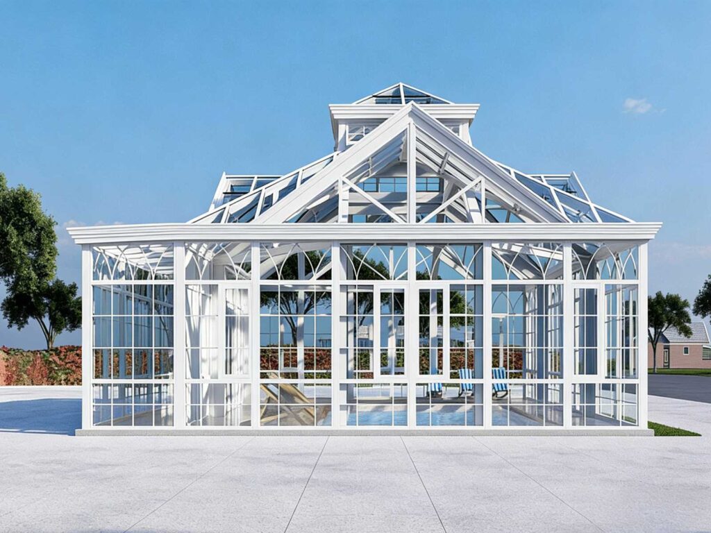 Ysgh 231 Panoramic Glass Conservatory | High Strength Pool Enclosure